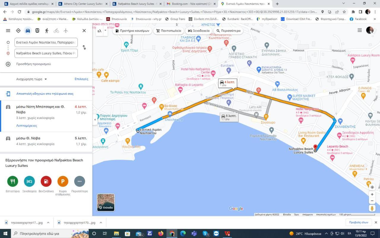 Nafpaktos Beach Luxury Suites Ngoại thất bức ảnh